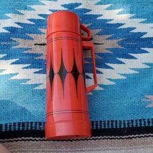 MCM vintage Aladdin Red & Black Thermos